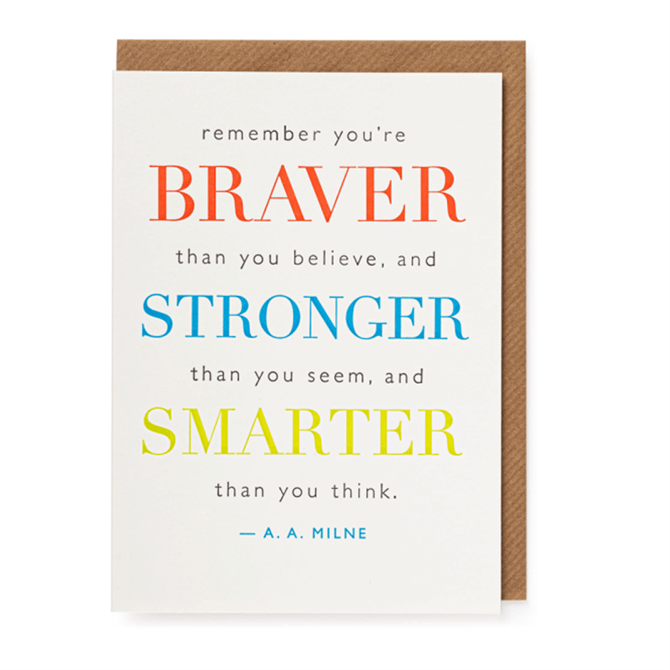 Archivist Braver Stronger Smarter Card